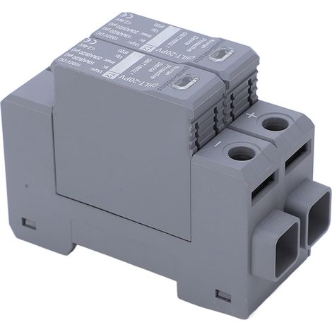 Modularer 2P 10-20kA Überspannungsableiter, 36mm DIN-Schiene, DC 1000V Blitzableiter, Überspannungsschutz, einfache Installation. (1/5)