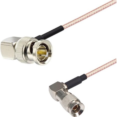 SDI BNC-Kabel RA / DIN 1.0/2.3 RA-Stecker 75 Ohm 1 m