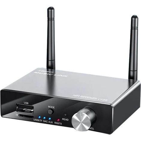 ÉMetteur RéCepteur Bluetooth 5.3 StéRéO Faible Latence AUX 3,5 mm Adaptateur Audio de Musique Optique Sans Fil pour TV PC (1/4)