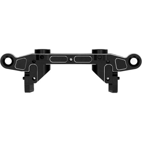 Pare-chocs arrière en aluminium pour SCX6 1/6, support de fixation renforcé, pièce de rechange de haute performance pour voiture tout-terrain Axial, noir. (1/5)