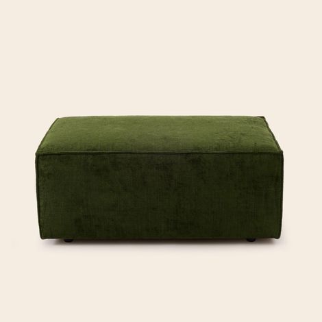 Pouf en Revêtement en chenille moelleuse DYONIS