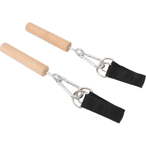 paire de poignées de traction multifonctions, durables et portables, pour exercices en intérieur et en extérieur. (1/5)