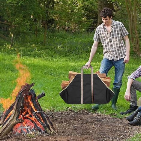 Sac à bois de chauffage, support à bois de chauffage étanche, sac de rangement pour bois de chauffage, sac à bois de chauffage pour le camping