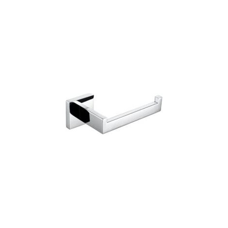 Set di accessori da bagno in cromo lucido, con portarotolo e portasciugamani in acciaio inox - Crezuo (1/4)