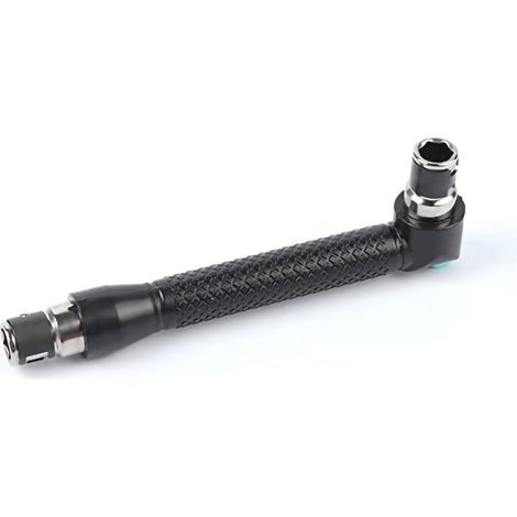 Mini tournevis et embouts, 1/10,2 cm Drive, EN FORME DE L extension de poignée double tête hexagonale Clé à douille Tournevis à tête plate Philips Torx Embouts de tournevis kit (1/5)