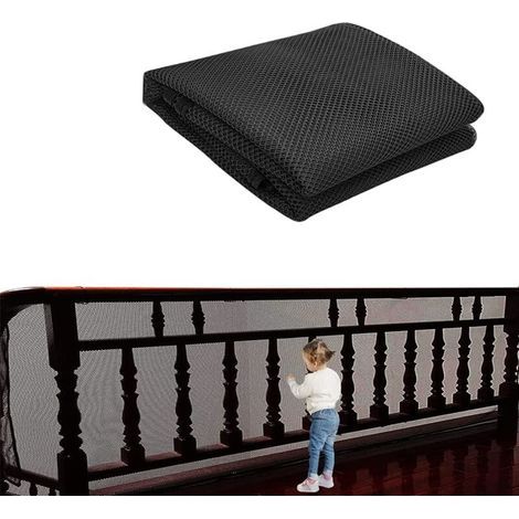 Rapanda – Filet de sécurité pour escalier et balcon – Dimensions 75cm x 300cm – Matériau résistant aux intempéries – Installation facile et ajustable - 75cmX300cm (1/5)