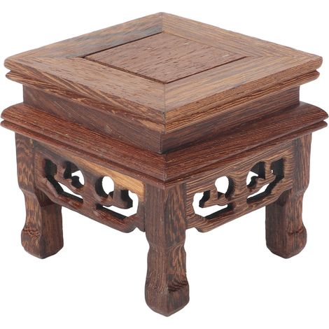en bois carré stable style rétro bois durable rehausseur