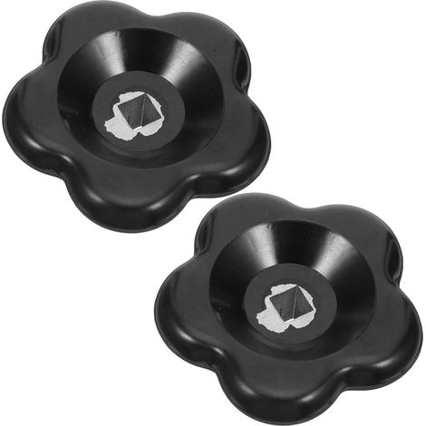 2 Pièces Volant de Vanne à Aile Noire en Bakélite, 7x7 Mm (1/5)
