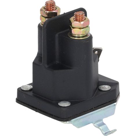 Relais 12V DC 3 Broches Auto Démarreur Bobine Laiton Interrupteur Magnétique pour Tondeuse Pelouse (1/5)