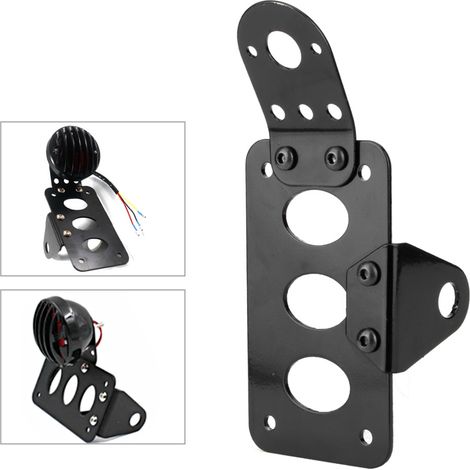 Cadre de Plaque d'Immatriculation Style Rétro pour Motos - Accessoire de Personnalisation (1/5)