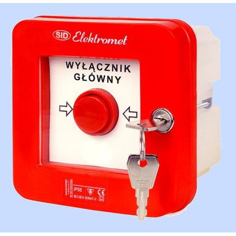 Interruptor de alarma con bloqueo 2Z 2R 12A /interruptor principal/ IP55 WGZ-4s 921493 (1/3)