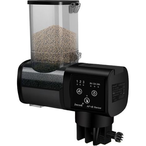 Aquarium Auto Feeder, Automatic Turtle Feed, Versatile Abs Material, Generous Capacity, Effortless Mounting, Ideal for Travel Daily Use Home Pond Vacation, 16x7x10.2cm