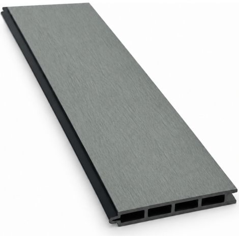 Lama de valla composite Larko gris antracita 176x14,8x2,1cm