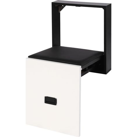 Sedia pieghevole - Sgabello pieghevole a parete - Sgabello per cambiarsi le scarpe - Sedia pieghevole ultra sottile - Stabile e resistente - Per ingresso - Sedia pieghevole a parete - Capacità di cari