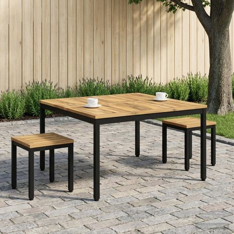 vidaXL Mesa de centro Blanco y Negro 98 x 100,5 x 45 cm (1/5)
