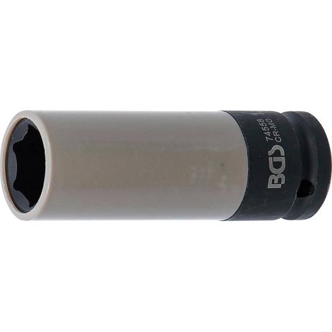 Douille à Choc 12,5 mm (1/2) - 18,5 mm, Protection Intégrée - Résistante et Sécurisée, Acier - D-Work (1/5)