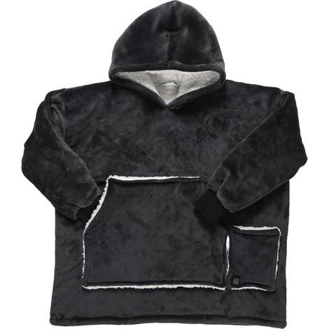 Sweat Plaid Chauffant Gris avec Chauffage USB, Ultra-Doux (1/5)