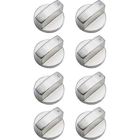 8pcs Silver Metal Stove Knobs Adapter Oven Surface S Ing S S Repla (1/5)