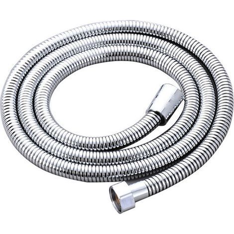 Flexible de che Universel - Tuyau de che de 1,5 m (59 pouces) en acier inoxydable Anti-Torsion standard G1/2 tous les connecteurs en cuivre tuyau de che de remplacement (1/3)