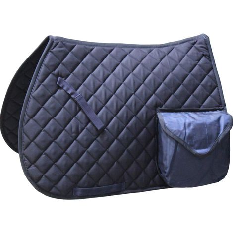 blu - Sottosella intero imbottito e trapuntato con tasche in materiale sintetico idrorepellente