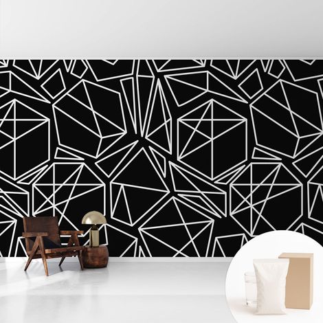 Papier peint intissé classique moderne pour salon et chambre à coucher Décoration rapide avec colle Abstraction moderne 416x254 cm (1/5)