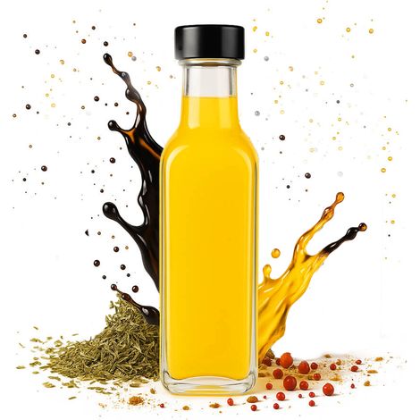 Bottiglia MARASCA 100ML con tappo GPI per Moonlight, olio d'oliva, vino. Bottiglie di vetro.