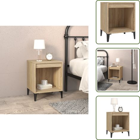 Table de chevet Chêne sonoma 40x35x50 cm - Table De Chevet - Meuble De Chambre - Armoire De Chevet - Commode - Étagère Murale