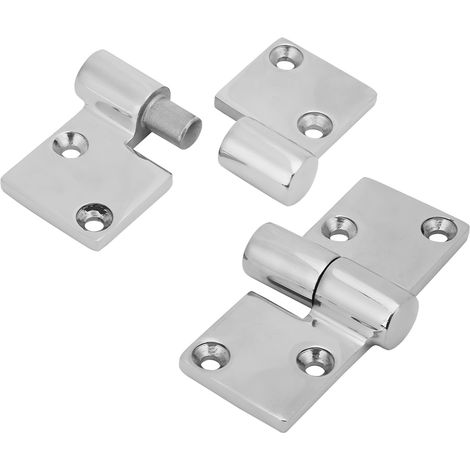 charnières amovibles en acier inoxydable (gauche et droite) pour accessoires de pont de bateau, 90 x 38 mm (1/5)