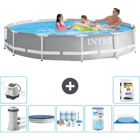 Intex Piscina Prism Frame Rotonda - 366x76 cm - 8-pezzi  S32096