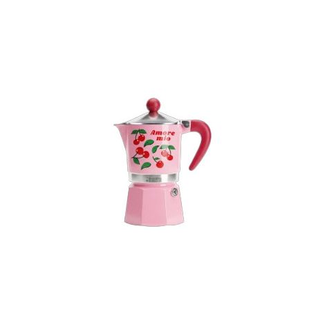 Bialetti RAINBOW Moka 0,15 L Verde, Rosa, Rosso, Acciaio inox