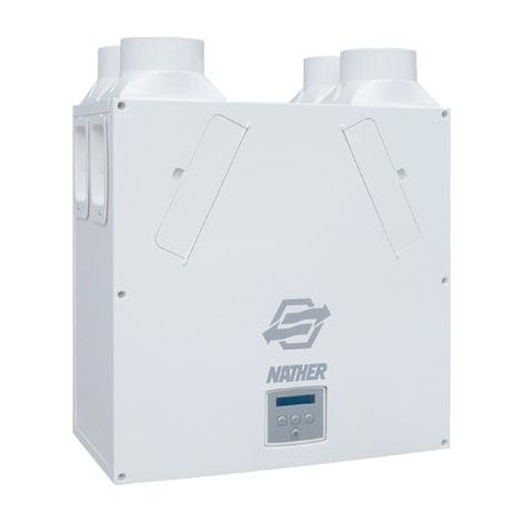 Centrale double flux VMC haute efficacité – Caisson de répartition pour habitat individuel – Autonome et réglable – Installation facile – Nather