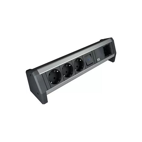 Bachmann DESK 1xSchalter 3xCEE7/3 1xCM KS GST18 902.017 (1/2)
