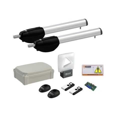 Kit Motoriduttori Per Battenti Fino 2.5 Mt Brushless Hs ROGER TECHNOLOGY KIT BE20/212/HS Automazione Automatismo