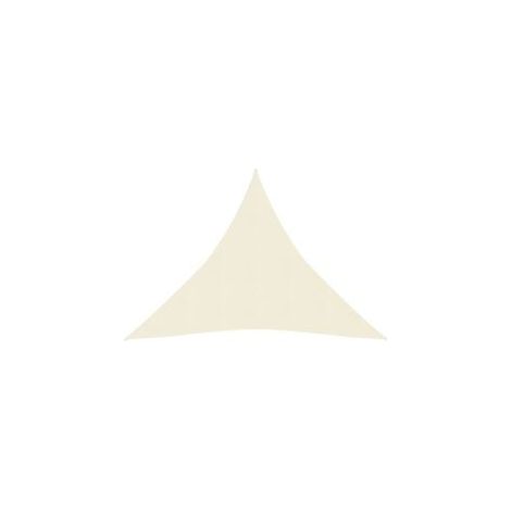 Voile d'ombrage 160 g-m² Crème 4,5x4,5x4,5 m PEHD (1/5)