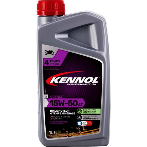 KENNOL Huile moteur minérale 4T SPRINT 15W50, bidon 1L (1/2)