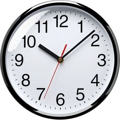 Horloge Murale, 25cm Horloge Murale Décorative de Qualité, Mécanisme Silencieux à Quartz, pour Maison/Cuisine/Bureau/École (Blanc) (1/5)