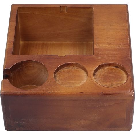 Kaffeetamperständer aus Holz, rutschfester Abklopfbehälter, Tamperhalter für Kaffeemaschinen zu Hause (1/5)