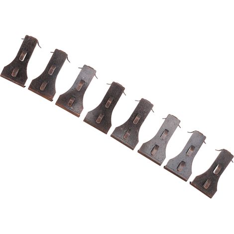Lot de 8 crochets de suspension en acier pour briques de taille standard (de 5,7 cm à 6 cm de hauteur). (1/5)