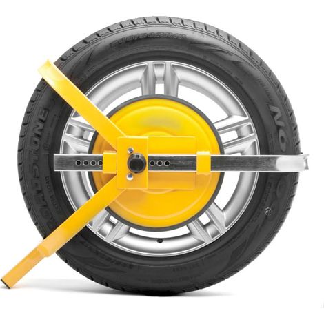 Vivol – Bloque roue antivol solide pour roues de 13 à 17 pouces – Inclus 2 clés – Système de verrouillage efficace – Protection contre le vol