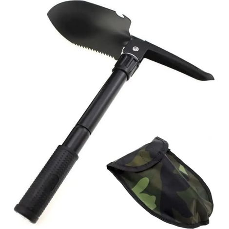 Pioche et houe 3 en 1 pour le camping la pche et les activits (1/5)