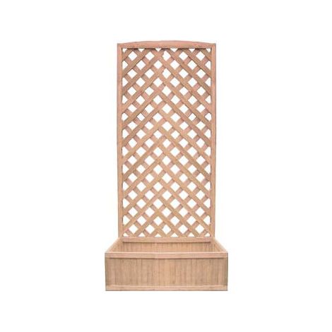 Maceta de madera con enrejado, soporte y macetero de 180x90 cm