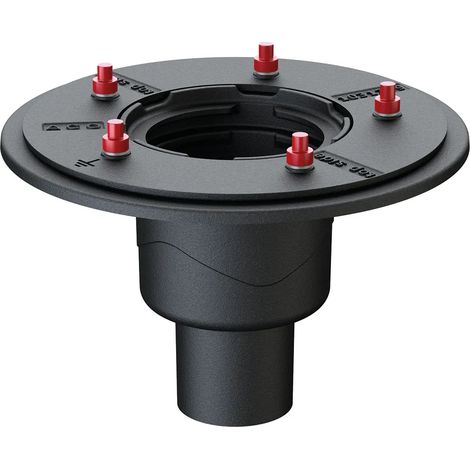 ACO Dachablauf Passavant Spin DN70/90Grad Guss Pressflansch, 7033.10.12