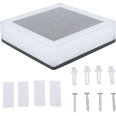 Lampada solare da esterno IP67 – Impermeabile – Alimentazione solare – Per ringhiere, recinzioni e colonne