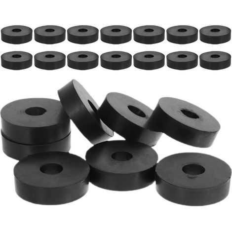 30 Pièces Patins Amortisseurs en Caoutchouc Noir Vibrations Machines de Poinçonnage et Appareils Ménagers, Résistance à L’usure, Installation Facile, Lot de 30 (1/5)