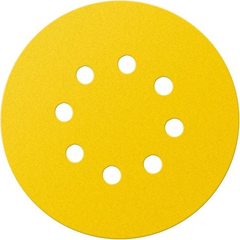 Discos de lijado de 225 mm, K120, 5 unidades, con agujeros (1/2)