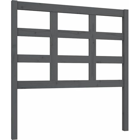 Maison Exclusive - Cabecero de cama madera maciza de pino gris 95 (1/5)