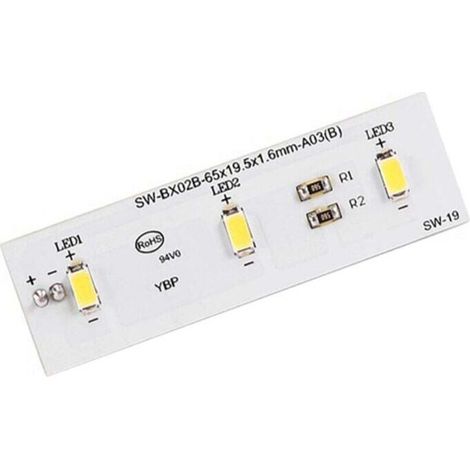 Plaque Éclairage LED pour Réfrigérateur Compatible ZBE2350HCA Lot de 2 Pièces (1/3)