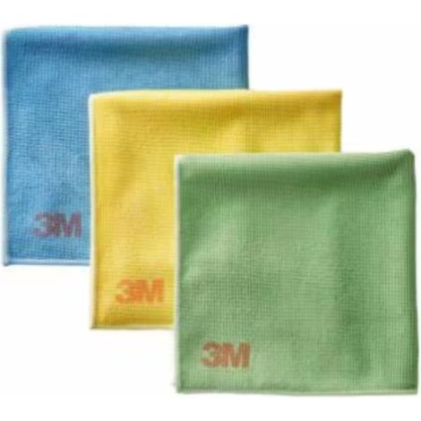 Lingettes Microfibre Haute Performance Scotch-Brite 2011 Multicouleurs 360mm x 360mm