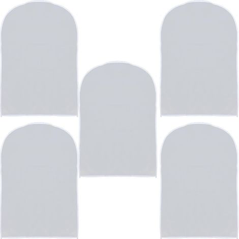 Lot de 5 housses à vêtements réutilisables en plastique pour la maison (1/5)