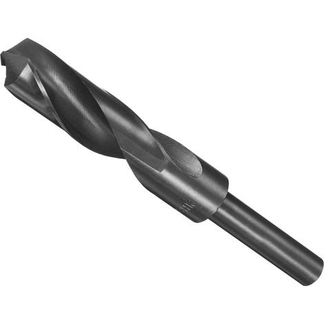 Réduit Tige Foret Pointe, 21mm Coupe Bord 1/2" Tige, Nitrure Revêtu Haut Vitesse Acier 9341 Tordu Foret Forage - Applications: pour Inox Acier Metal Bois (1/5)